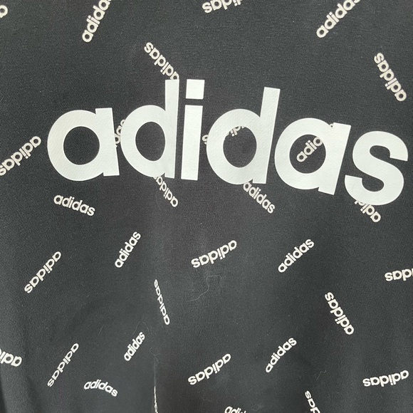 Adidas Y2K Graphic Black Crewneck Size 2X - Picture 7 of 14